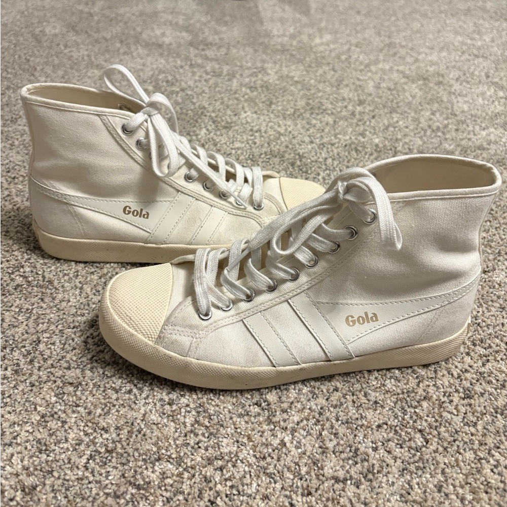 Gola Women's Cream Canvas Sneakers